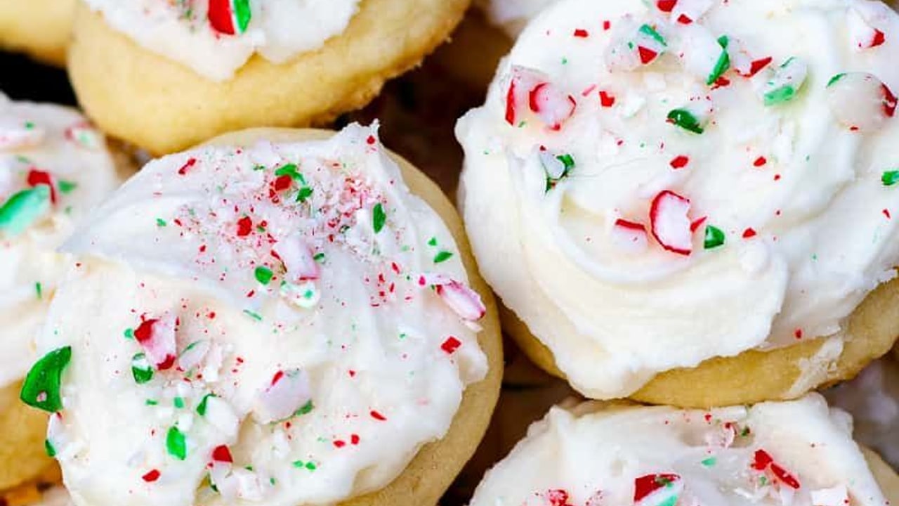 Peppermint Meltaway Cookies